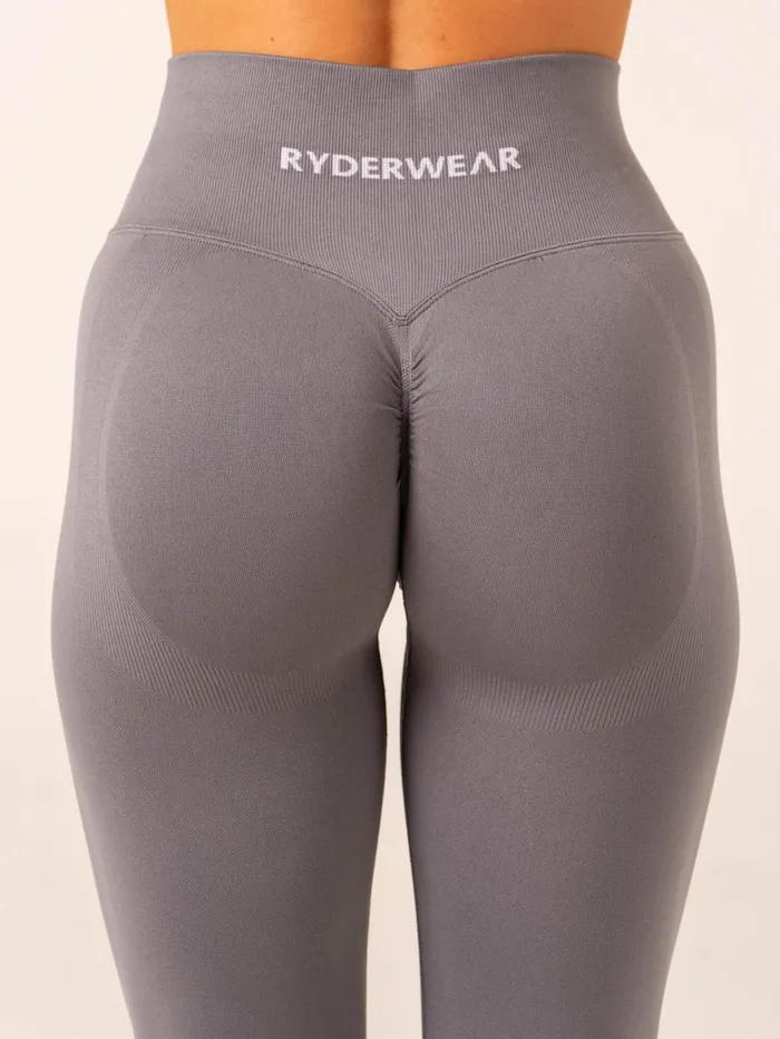 Lift BBL Scrunch Seamless Leggings 8211 Charcoal Women Ryderwear Leggings