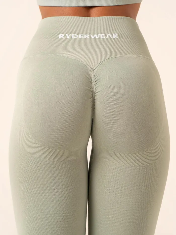Lift BBL Scrunch Seamless Leggings 8211 Sage Women Ryderwear Leggings