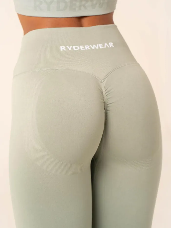 Lift BBL Scrunch Seamless Leggings 8211 Sage Women Ryderwear Leggings