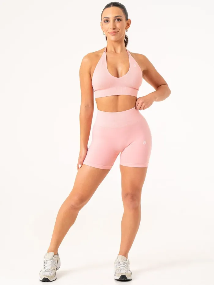 Lift BBL Scrunch Seamless Shorts 8211 Pink Women Ryderwear Gym Shorts
