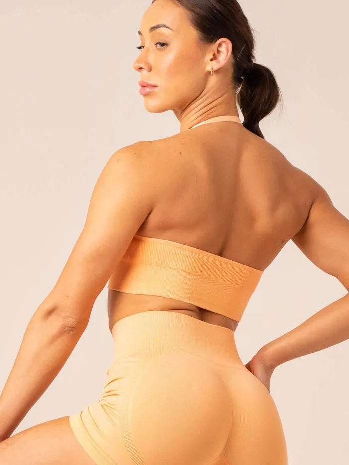 Lift Rib Seamless Halter Sports Bra 8211 Mango Women Ryderwear Sports Bras