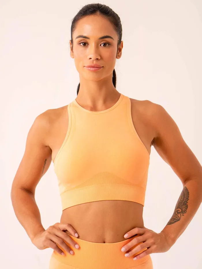 Lift Seamless High Neck Sports Bra 8211 Mango Women Ryderwear Sports Bras