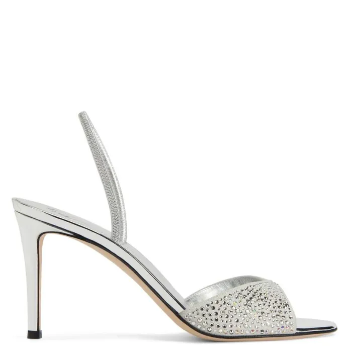 Lilibeth Starlight Silver Women Giuseppe Zanotti Sandals