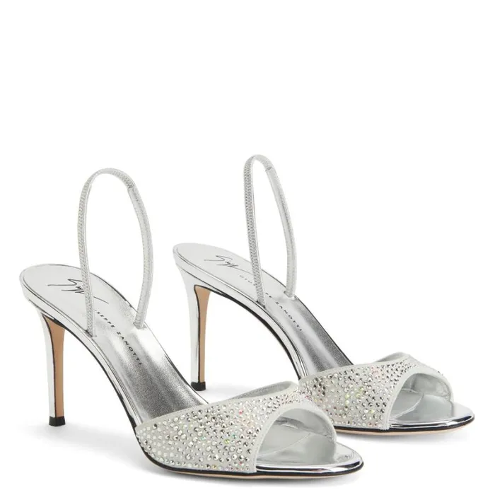 Lilibeth Starlight Silver Women Giuseppe Zanotti Sandals