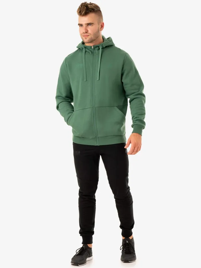 Limitless Zip Up Jacket 8211 Forest Green Men Ryderwear Jackets