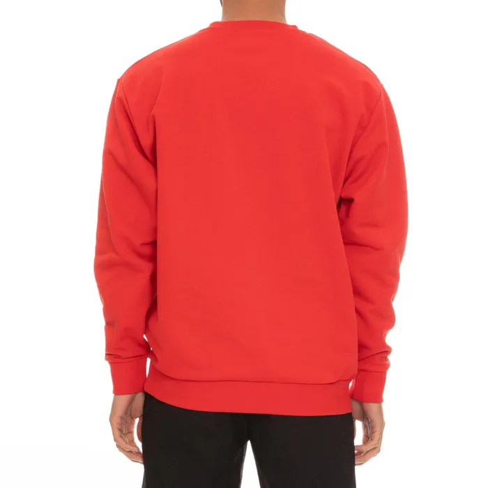 Logo Fleece Dafok Sweatshirt 8211 Red Red Kappa Mens Retro Sport
