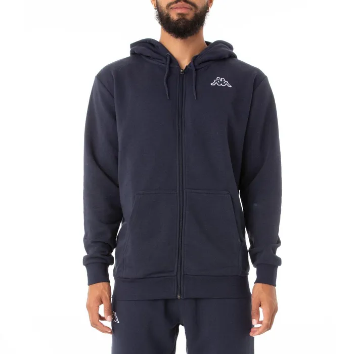 Logo Fleece Jackok Full Zip Jacket 8211 Navy Blue Navy Blue Kappa Mens Sweatsuits Logo Fleece Jackok Full Zip Jacket 8211 Navy Blue Navy Blue Kappa Mens Sweatsuits