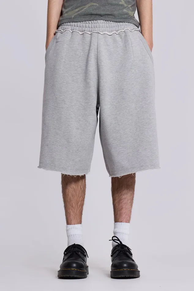 Loungewear Men Jaded London Shop Grey Marl Monster Jogger Shorts