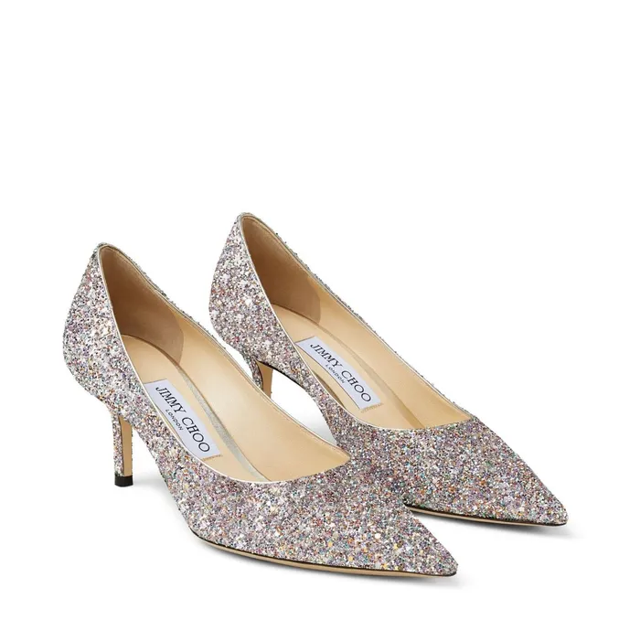 Love 65 Mochi Luminous Glitter Fabric Pointed Pumps Mochi Women JIMMY CHOO Pumps