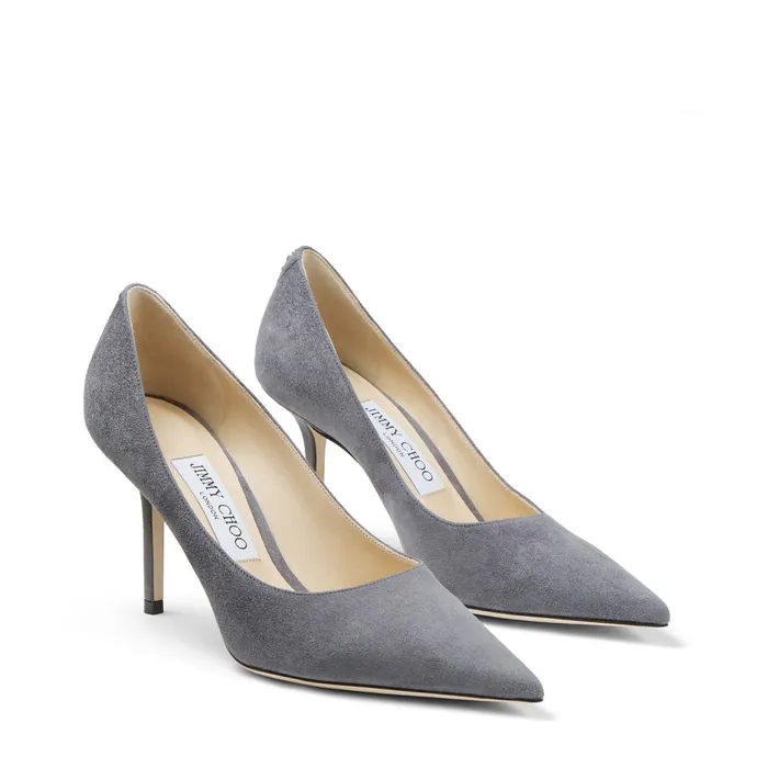 Love 85 Dusk Suede Pointed Toe Pumps With Jc Logo Dusk Women JIMMY CHOO Pumps