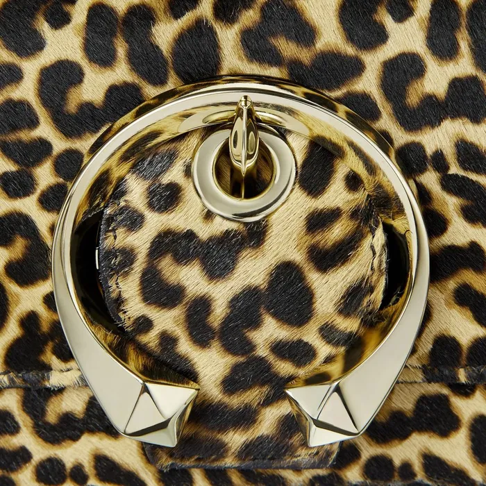 Madeline Belt Bag Leopard Print Pony Belt Bag With Metal Buckle Natural Mix Women JIMMY CHOO Belts