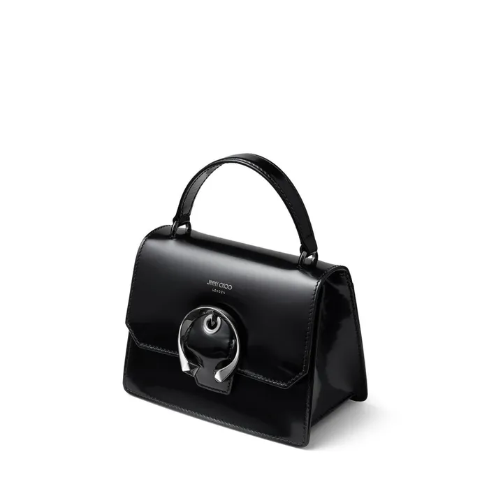 Madeline SatchelS Black Spazzolato Satchel With Metal Buckle Black Women JIMMY CHOO Mini Bags