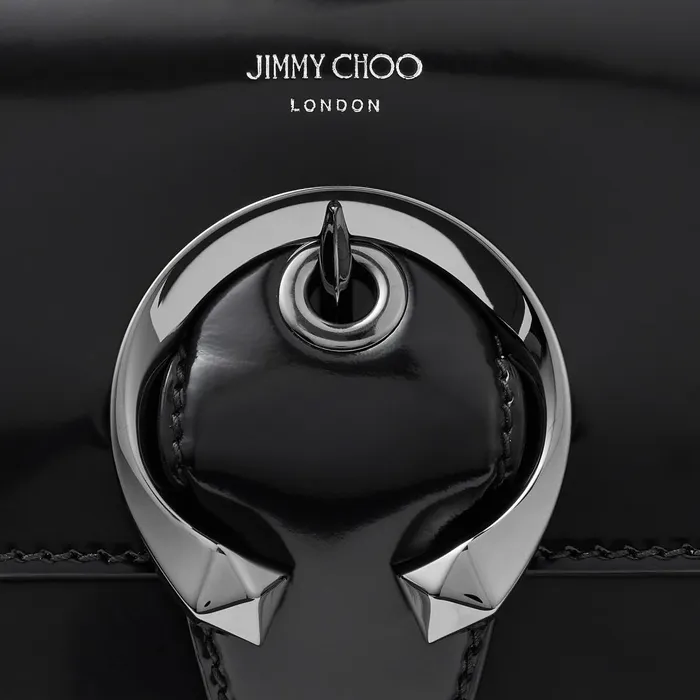 Madeline SatchelS Black Spazzolato Satchel With Metal Buckle Black Women JIMMY CHOO Mini Bags