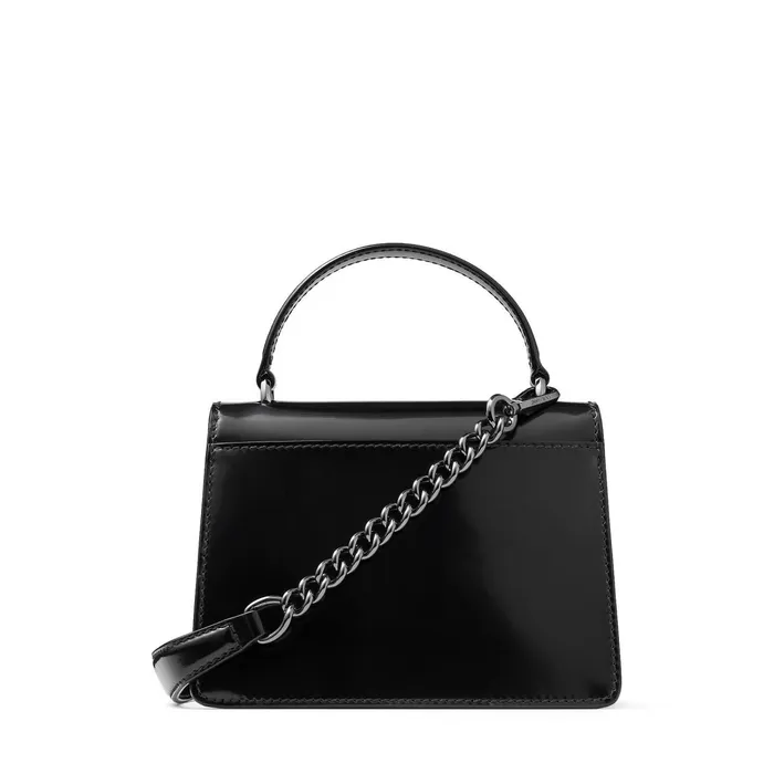 Madeline SatchelS Black Spazzolato Satchel With Metal Buckle Black Women JIMMY CHOO Mini Bags