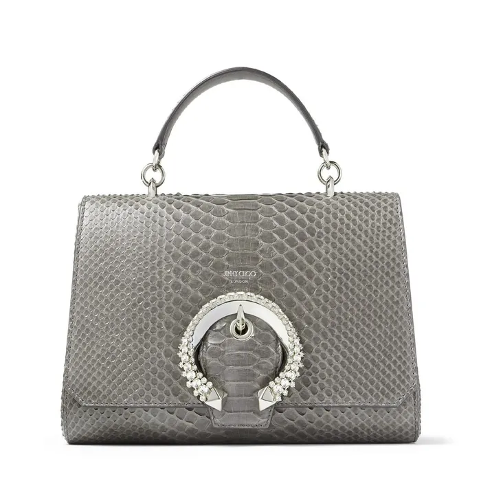 Madeline Top Handle Dusk Python Top Handle Bag With Crystal Buckle Dusk Women JIMMY CHOO Top Handle Bags Madeline Top Handle Dusk Python Top Handle Bag With Crystal Buckle Dusk Women JIMMY CHOO Top Handle Bags