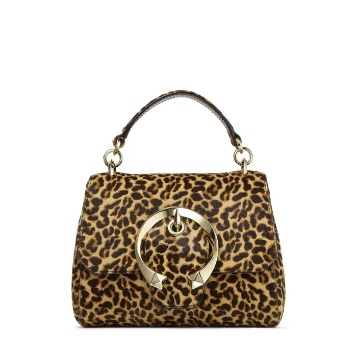 Madeline Top HandleS Natural Mix Leopard Print Pony Top Handle Bag With Metal Buckle Natural Mix Women JIMMY CHOO Top Handle Bags Madeline Top HandleS Natural Mix Leopard Print Pony Top Handle Bag With Metal Buckle Natural Mix Women JIMMY CHOO Top Handle Bags