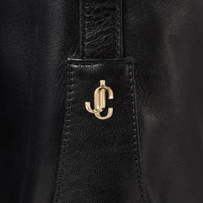 Mahesa 85 Black Shiny Calf Leather KneeHigh Boots Black Women JIMMY CHOO Boots Mahesa 85 Black Shiny Calf Leather KneeHigh Boots Black Women JIMMY CHOO Boots