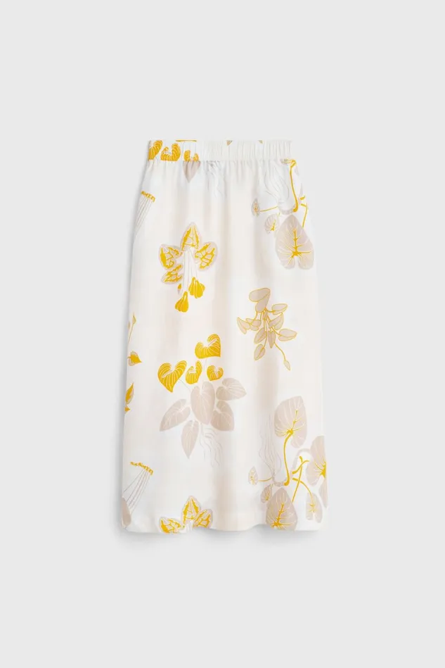 Marla Leaf Skirt Off White Women Rodebjer Skirts