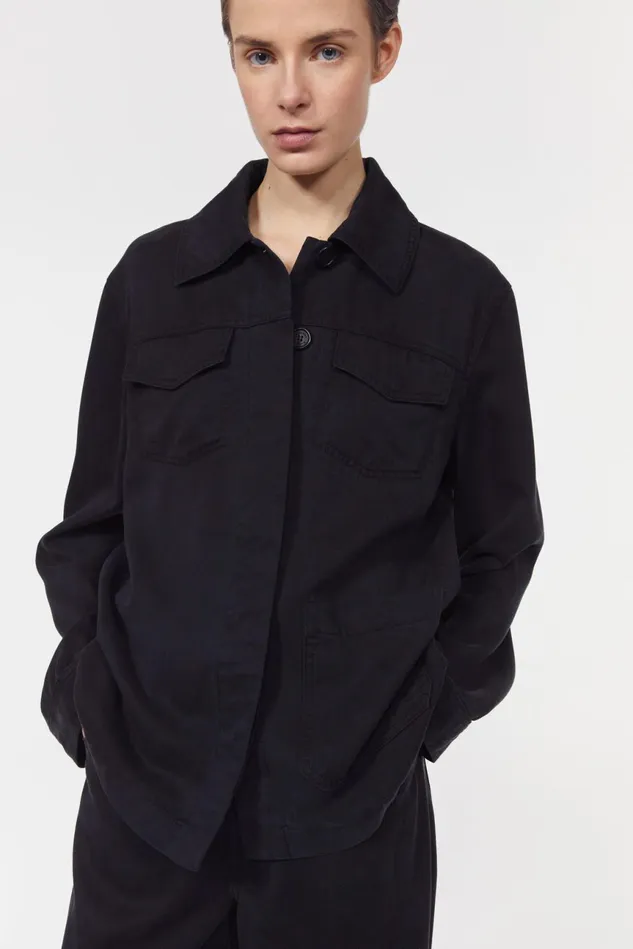 Marmise Tactile Jacket Black Women Rodebjer Shirts and Blouses