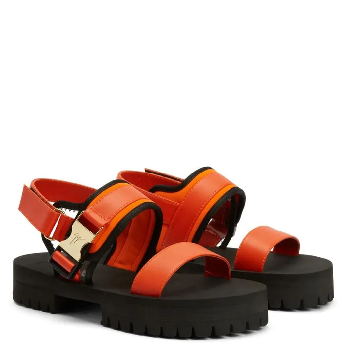 Mederic Orange Men Giuseppe Zanotti Shoes