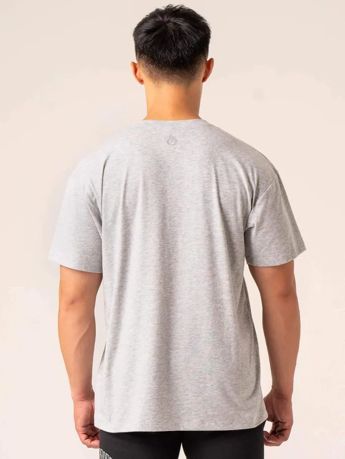 Men039s Collegiate TShirt 8211 Grey Marl Men Ryderwear TShirts