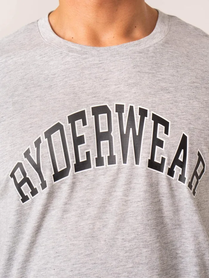 Men039s Collegiate TShirt 8211 Grey Marl Men Ryderwear TShirts