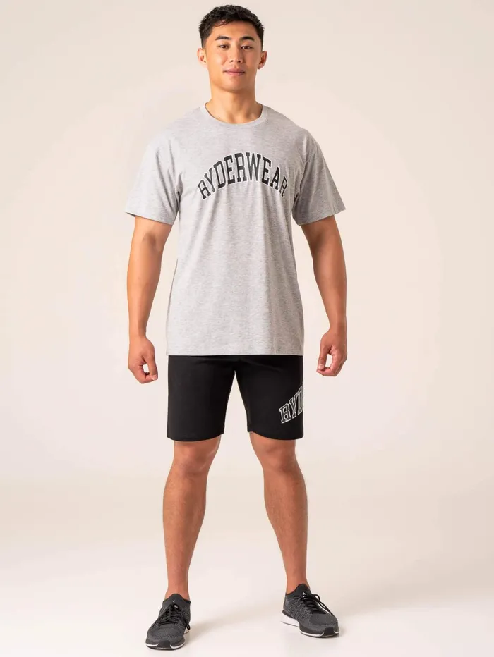 Men039s Collegiate TShirt 8211 Grey Marl Men Ryderwear TShirts