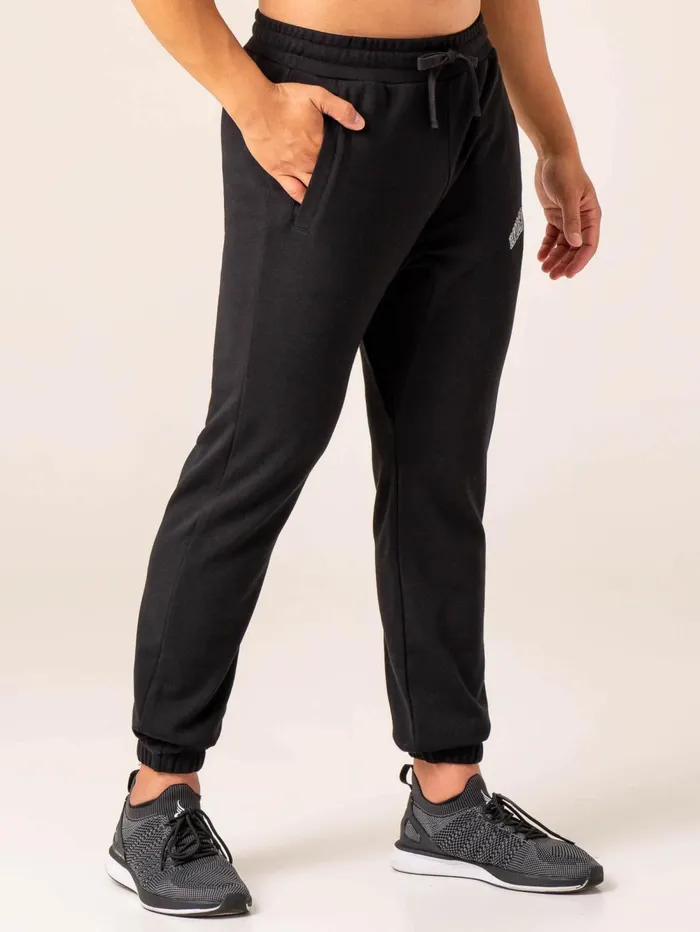 Men039s Collegiate Track Pant 8211 Black Men Ryderwear Gym Pants