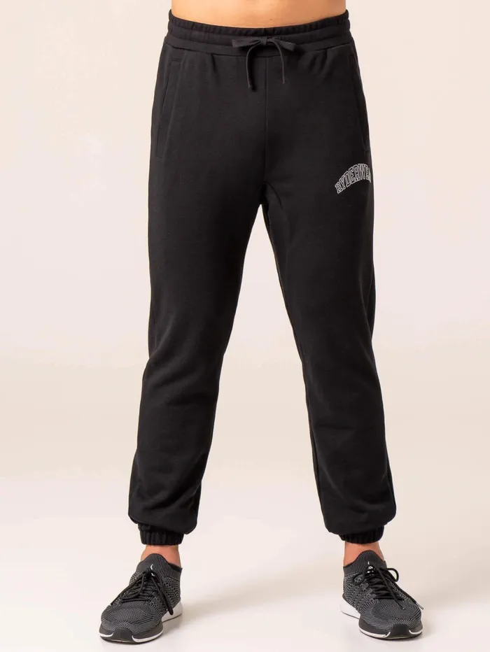 Men039s Collegiate Track Pant 8211 Black Men Ryderwear Gym Pants