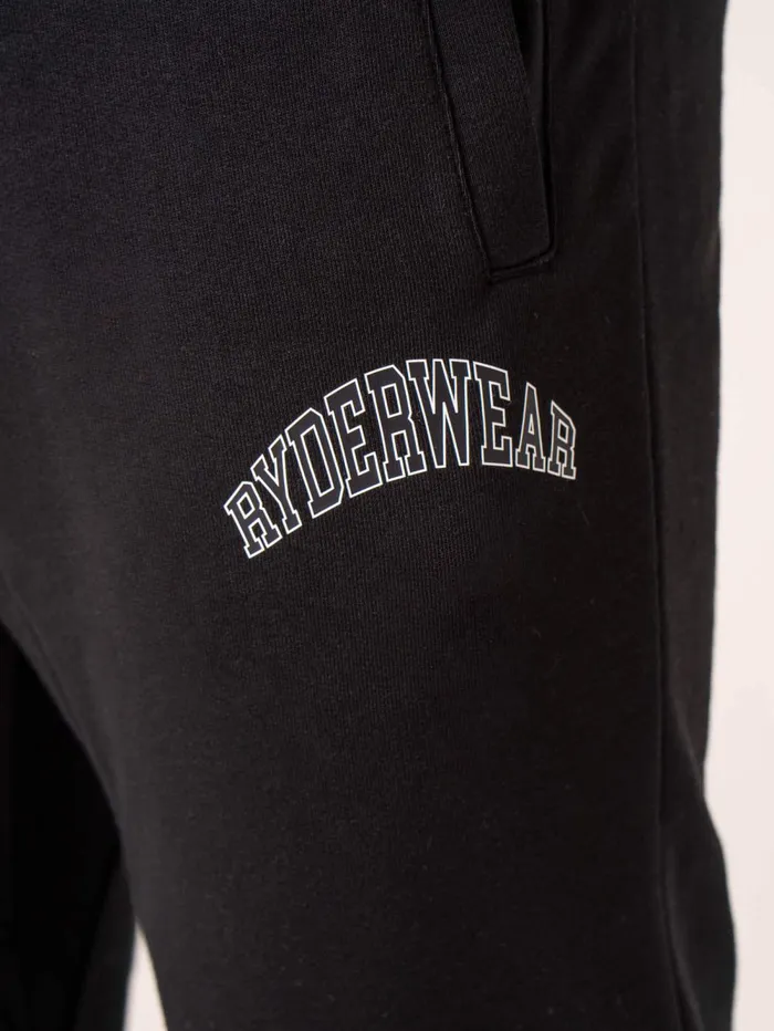 Men039s Collegiate Track Pant 8211 Black Men Ryderwear Gym Pants