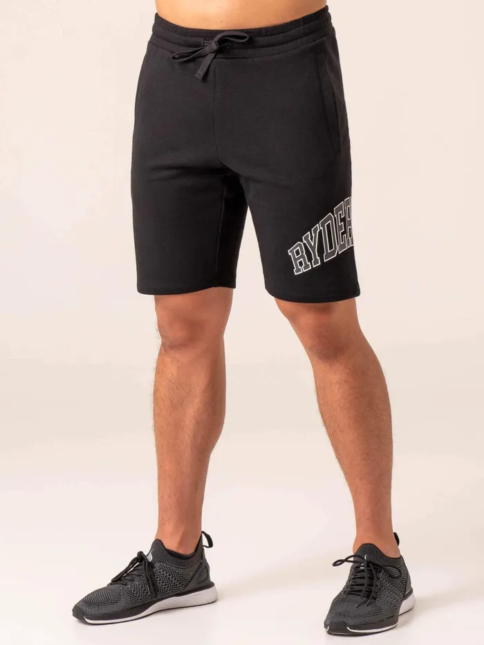 Men039s Collegiate Track Short 8211 Black Men Ryderwear Gym Shorts