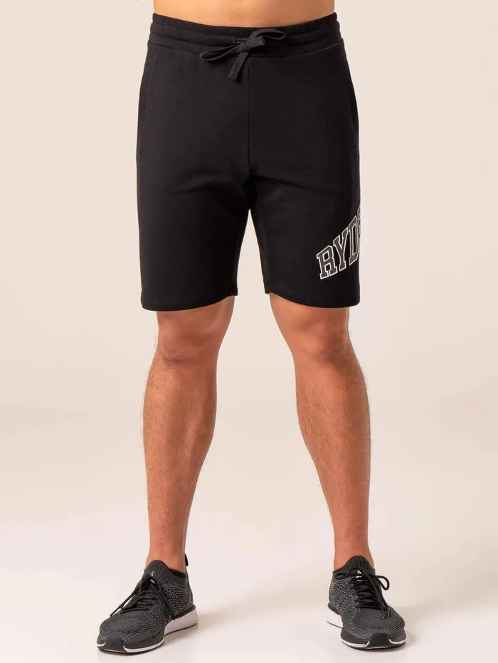 Men039s Collegiate Track Short 8211 Black Men Ryderwear Gym Shorts