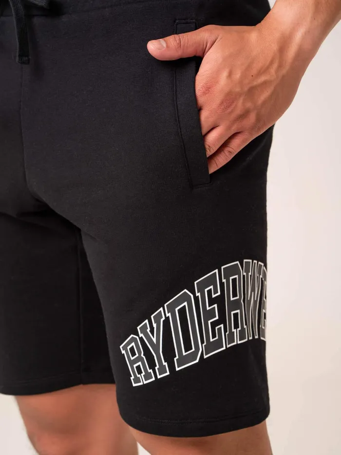 Men039s Collegiate Track Short 8211 Black Men Ryderwear Gym Shorts