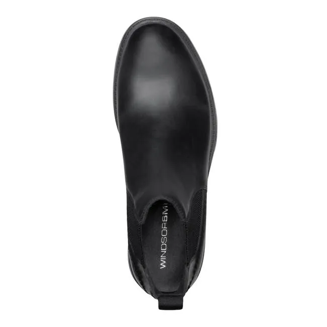 Men Arlo Black Leather Boots Windsor Smith Boots