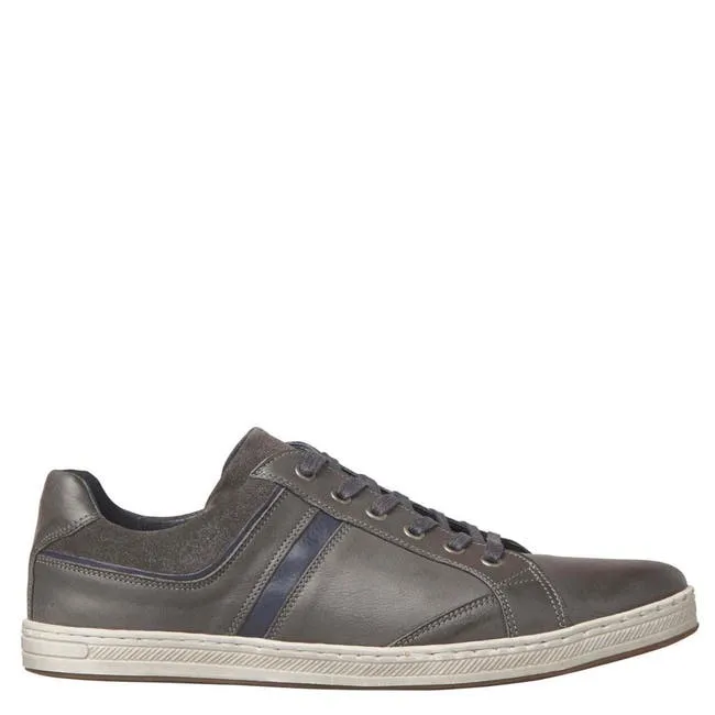 Men Art157 Grey Leather Shoes Windsor Smith Shoes