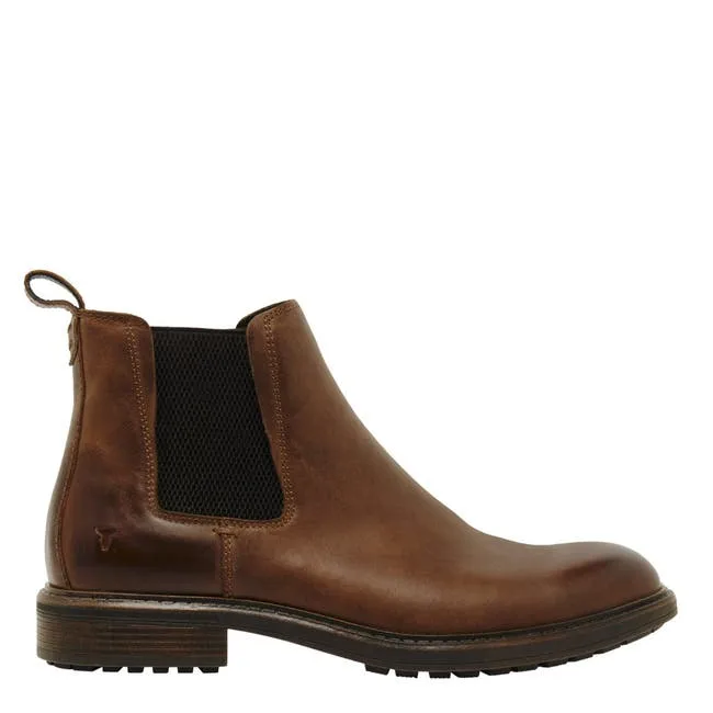 Men Beckett Dark Brown Leather Boots Windsor Smith Boots