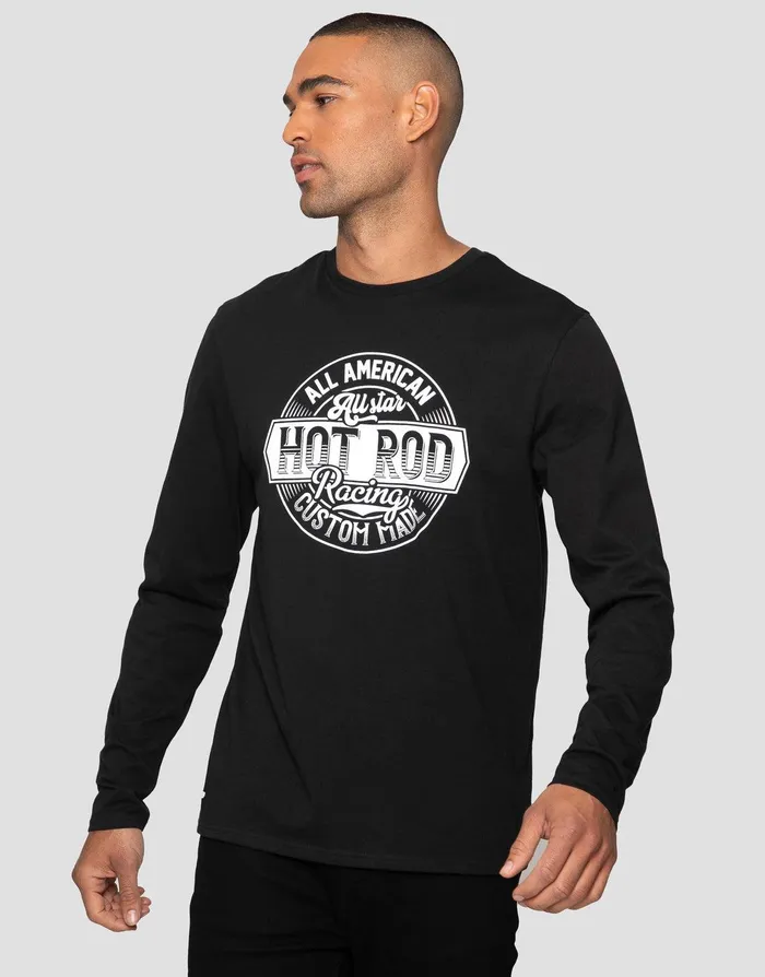 Men Black American Long Sleeve TShirts 3 Pack Black Threadbare TShirts Men Black American Long Sleeve TShirts 3 Pack Black Threadbare TShirts