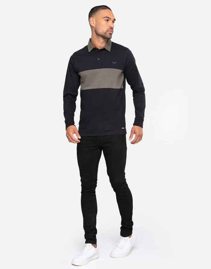 Men Black Cotton Rugby Shirt Black Threadbare Rugby Shirts Men Black Cotton Rugby Shirt Black Threadbare Rugby Shirts