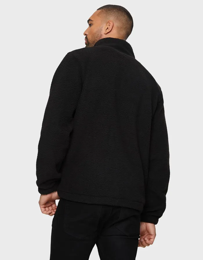 Men Black Faux Borg Jacket Black Threadbare Jacket and Coats Men Black Faux Borg Jacket Black Threadbare Jacket and Coats