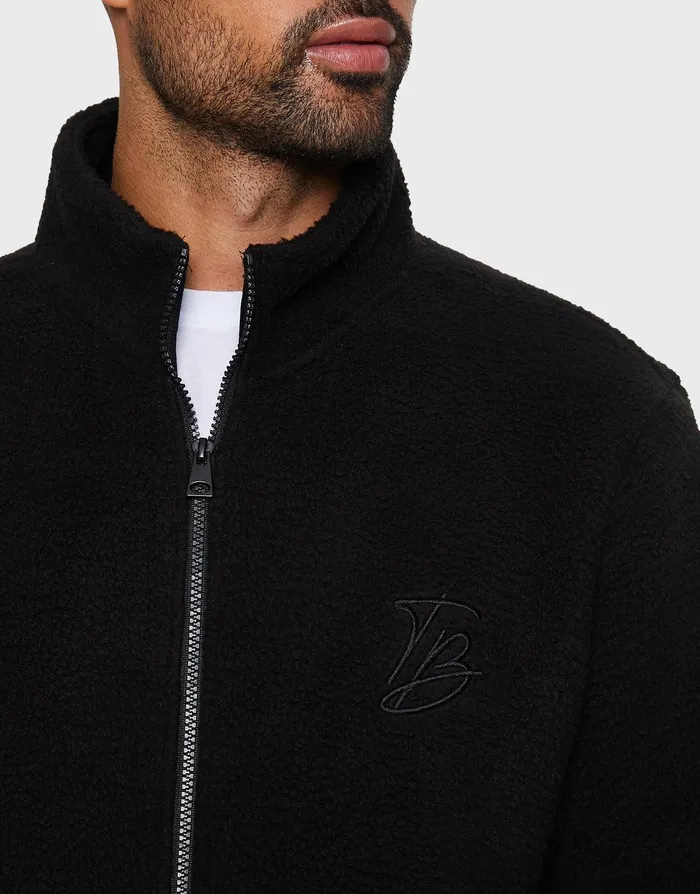 Men Black Faux Borg Jacket Black Threadbare Jacket and Coats Men Black Faux Borg Jacket Black Threadbare Jacket and Coats