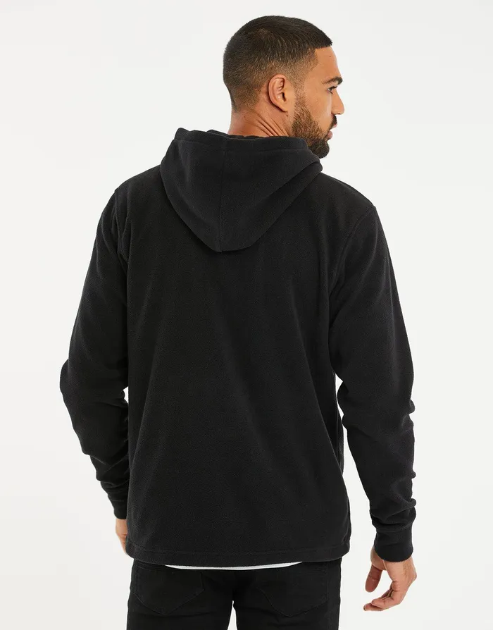 Men Black Fitness Fleece ZipThrough Hoodie Black Threadbare Hoodies Men Black Fitness Fleece ZipThrough Hoodie Black Threadbare Hoodies