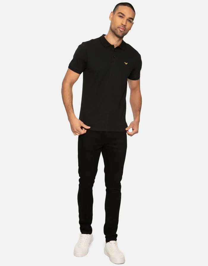 Men Black Short Sleeve Polo Shirt Black Threadbare Polo Shirts Men Black Short Sleeve Polo Shirt Black Threadbare Polo Shirts