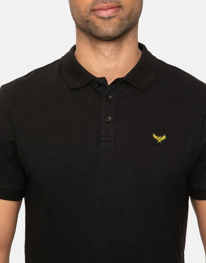 Men Black Short Sleeve Polo Shirt Black Threadbare Polo Shirts Men Black Short Sleeve Polo Shirt Black Threadbare Polo Shirts