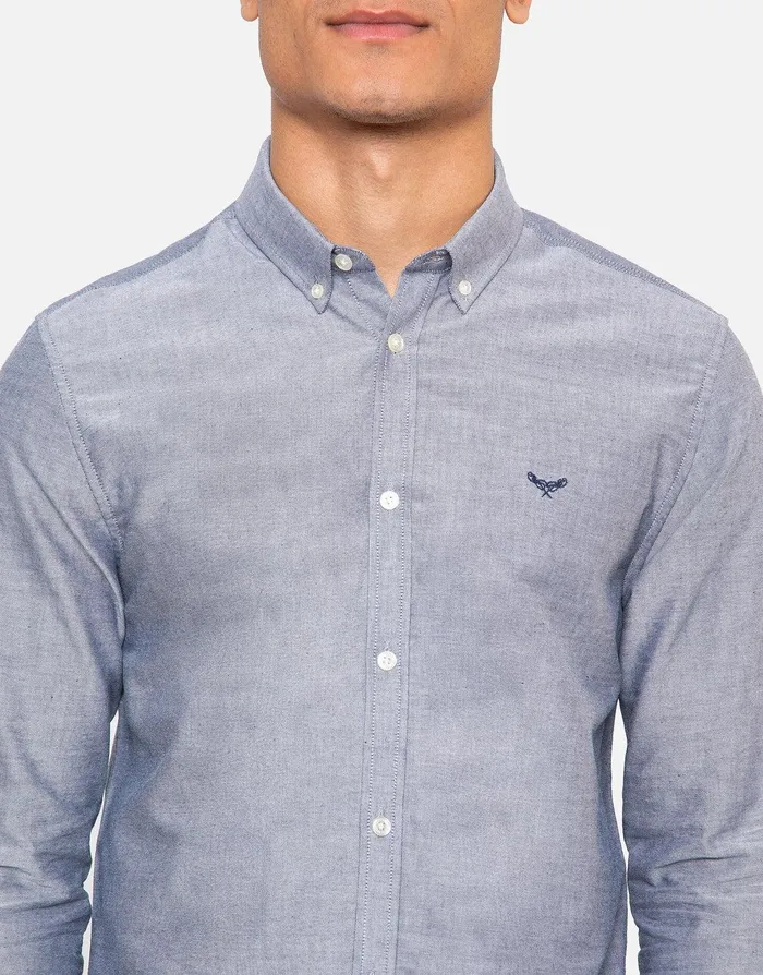 Men Blue Cotton Long Sleeve Shirt Blue Threadbare Shirts Men Blue Cotton Long Sleeve Shirt Blue Threadbare Shirts