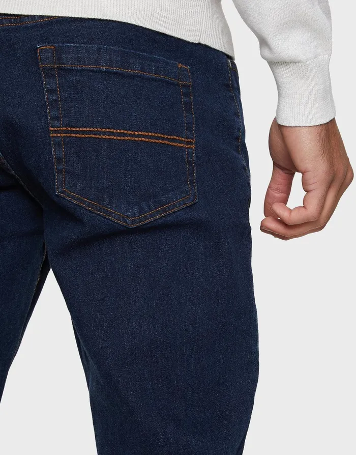 Men Blue Rinse Slim Fit Jeans Rinse Threadbare Jeans Men Blue Rinse Slim Fit Jeans Rinse Threadbare Jeans