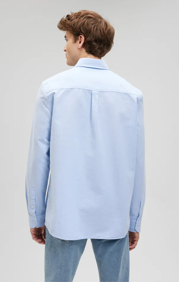 Men ButtonDown Long Sleeve Shirt In Powder Blue Mavi Jeans Shirts Men ButtonDown Long Sleeve Shirt In Powder Blue Mavi Jeans Shirts