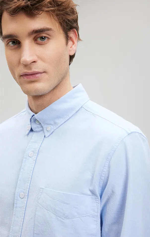 Men ButtonDown Long Sleeve Shirt In Powder Blue Mavi Jeans Shirts Men ButtonDown Long Sleeve Shirt In Powder Blue Mavi Jeans Shirts