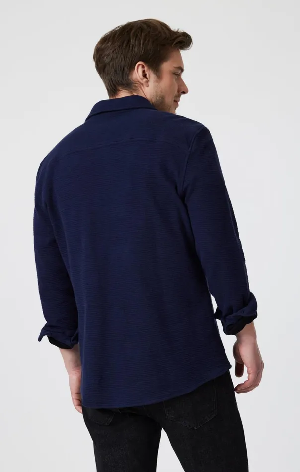 Men ButtonUp Long Sleeve Shirt In Maritime Blue Mavi Jeans Shirts Men ButtonUp Long Sleeve Shirt In Maritime Blue Mavi Jeans Shirts