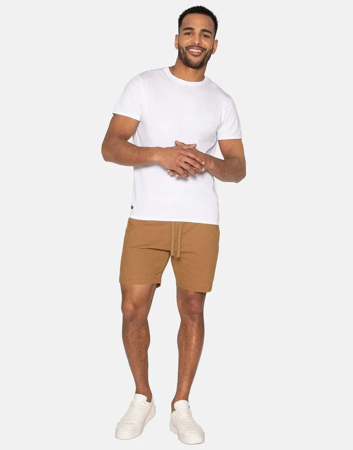 Men Camel Jogger Style Chino Shorts Camel Threadbare Shorts Men Camel Jogger Style Chino Shorts Camel Threadbare Shorts