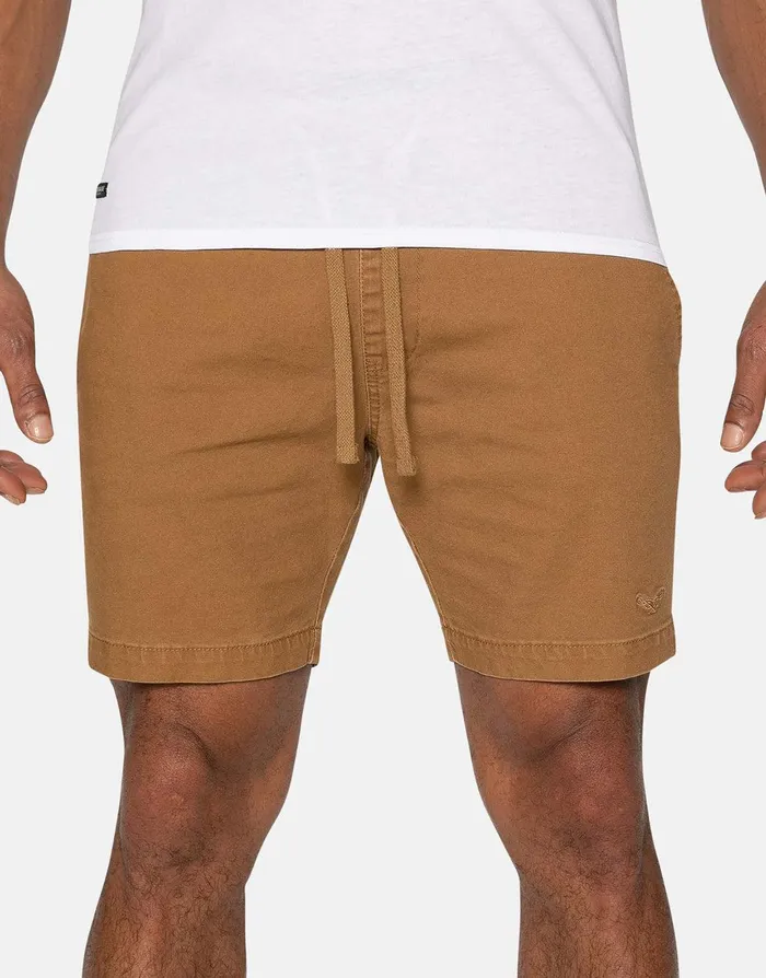 Men Camel Jogger Style Chino Shorts Camel Threadbare Shorts Men Camel Jogger Style Chino Shorts Camel Threadbare Shorts